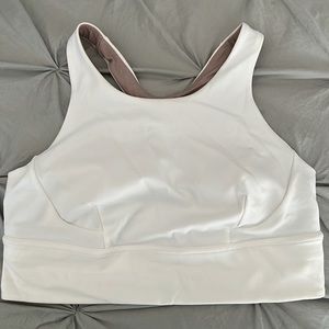 White never worn LuLu sports bra